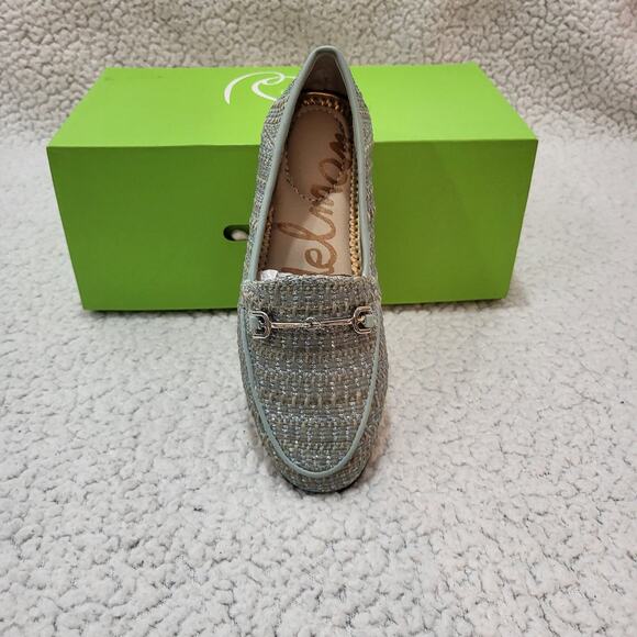 NEW Sam Edelman Girls Loraine Mini Loafer Tide Blue Multi size 12 Little Kid - Picture 2 of 8